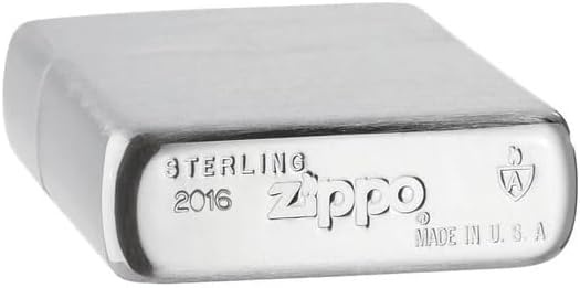 Armor Sterling Silver Zippo Lighter with High Polished Finish, # 26, New in Box