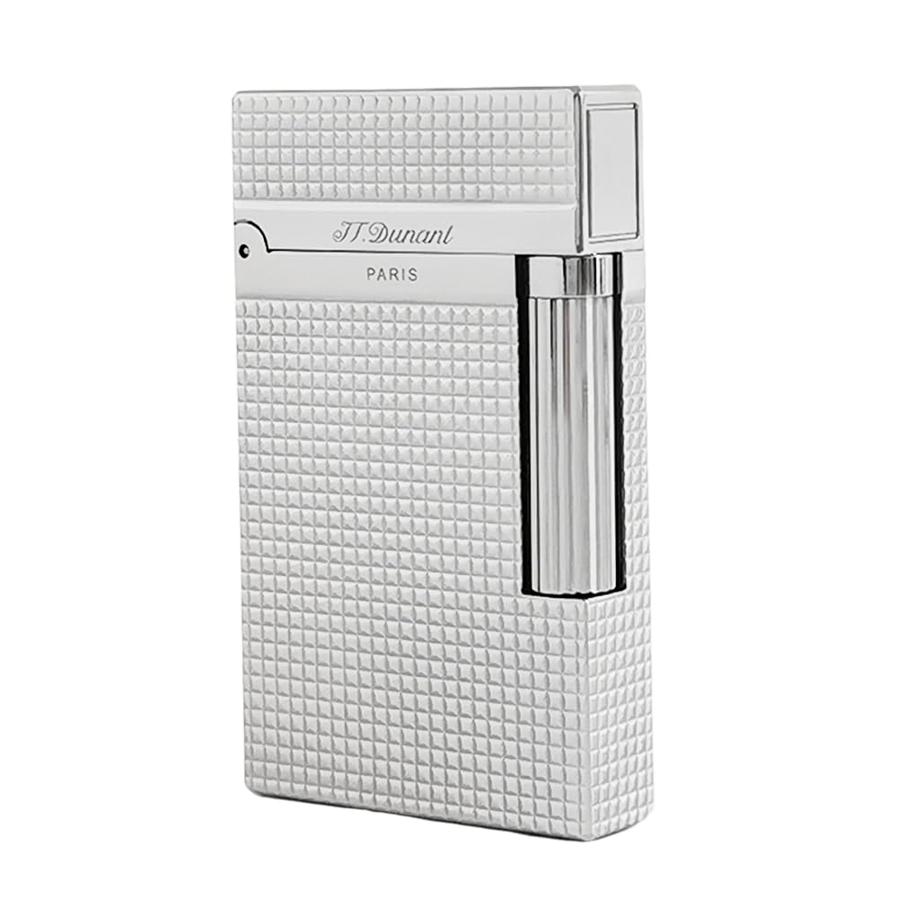 Classic Diamond Head Lighter, Ligne 2 Lighters, Adjustable Soft Flame, Ping Sound, Gift for Men Dad Boyfriend (Gold Single Flame)