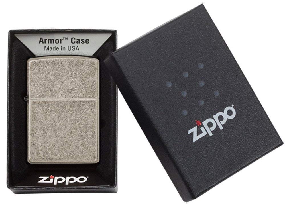 Zippo Classic Brushed Chrome Pocket Lighter - Windproof & Refillable Flip-Top Metal Lighter - Everyday Use Pocket Lighters - Luxury Lighters Made in USA