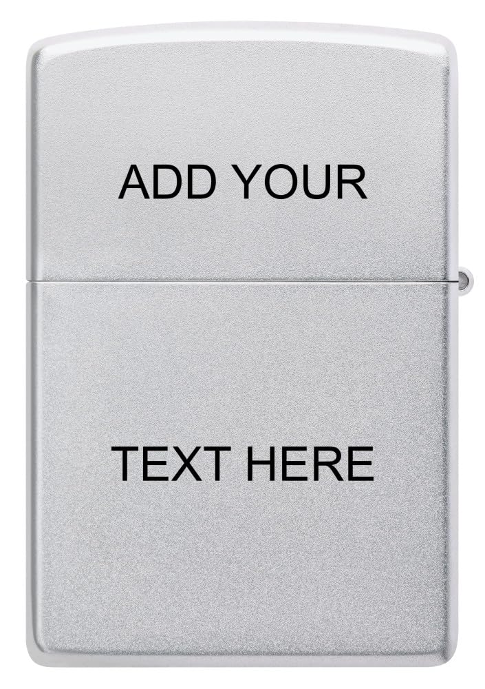 Zippo Classic Brushed Chrome Pocket Lighter - Windproof & Refillable Flip-Top Metal Lighter - Everyday Use Pocket Lighters - Luxury Lighters Made in USA