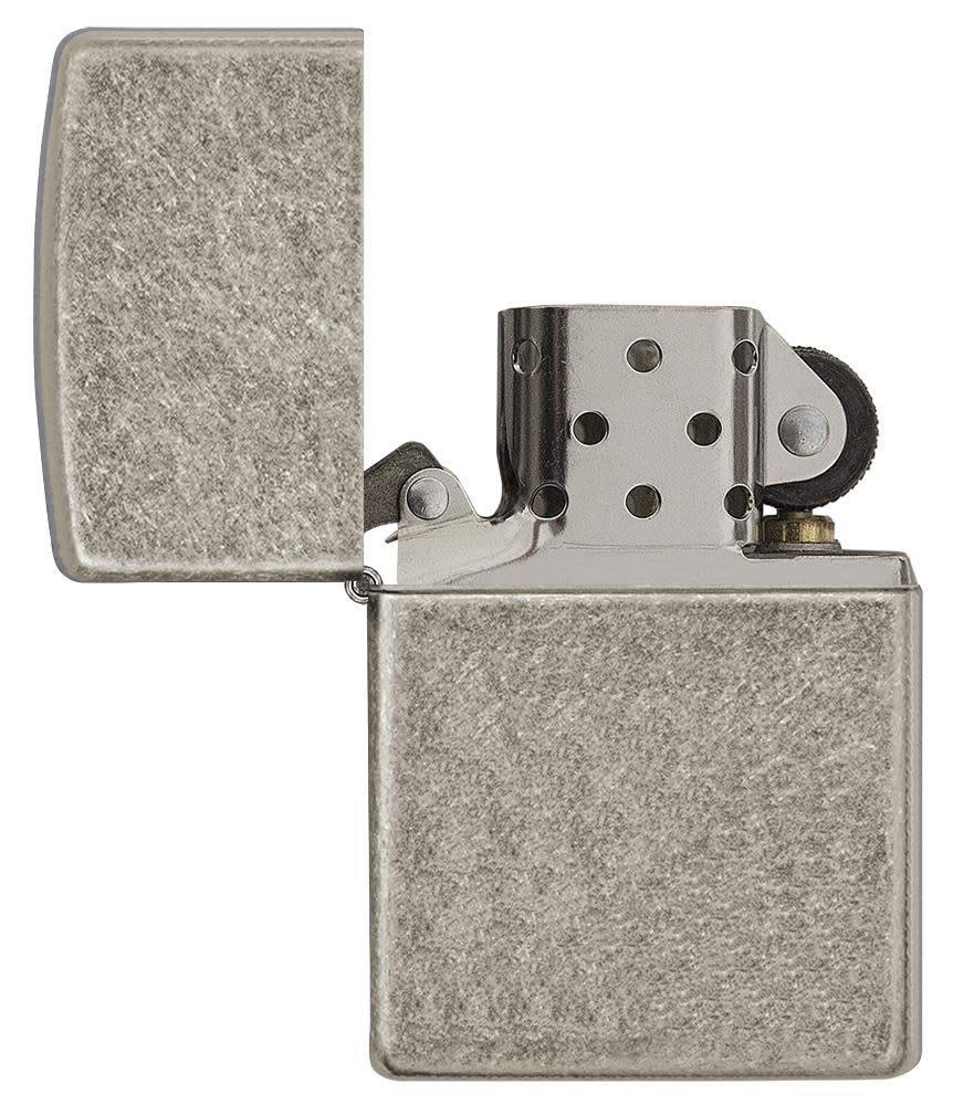 Zippo Classic Brushed Chrome Pocket Lighter - Windproof & Refillable Flip-Top Metal Lighter - Everyday Use Pocket Lighters - Luxury Lighters Made in USA