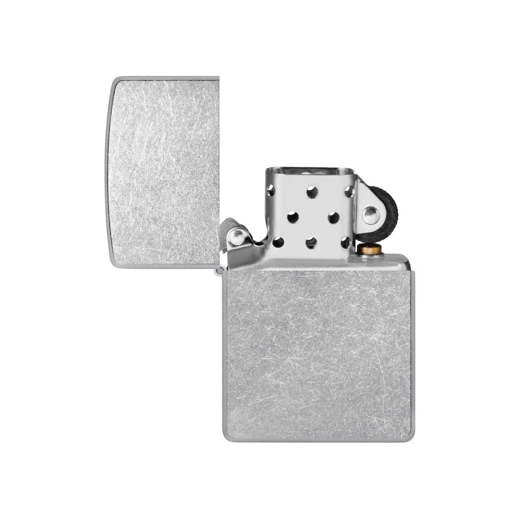 Zippo Classic Brushed Chrome Pocket Lighter - Windproof & Refillable Flip-Top Metal Lighter - Everyday Use Pocket Lighters - Luxury Lighters Made in USA