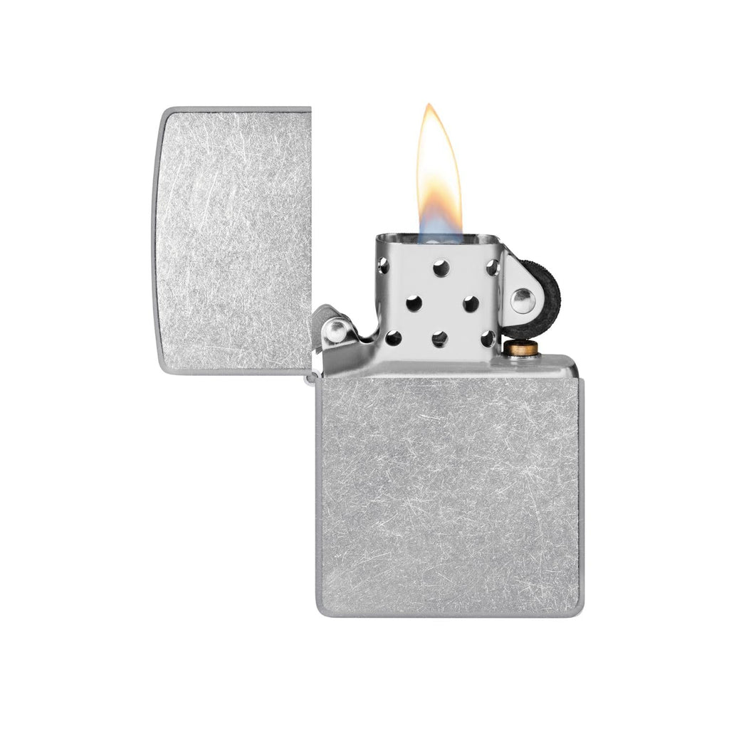 Zippo Classic Brushed Chrome Pocket Lighter - Windproof & Refillable Flip-Top Metal Lighter - Everyday Use Pocket Lighters - Luxury Lighters Made in USA